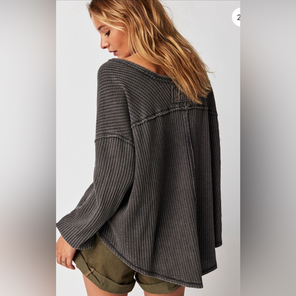 Free People! We The Free Coraline Thermal NWOT! - Picture 3 of 5